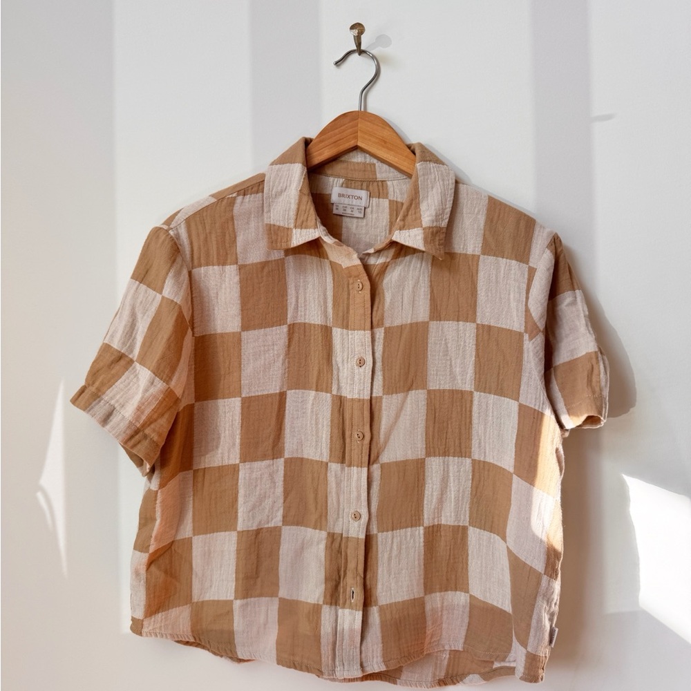 Women’s Brixton Mykonos Boxy S/S Woven - Sand